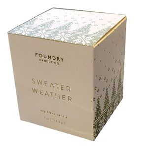 Foundry Candle Co Sweater Weather Soy Blend Candle 7 oz NIB JJ3356